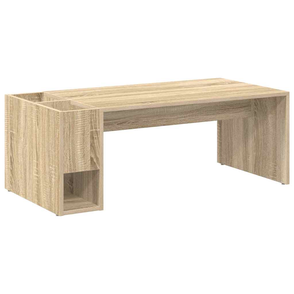 Salontafel Sonoma Eiken 101,5 x 50 x 37 cm Bewerkt hout is nu te koop bij PeponiXL, paradijselijk wonen!