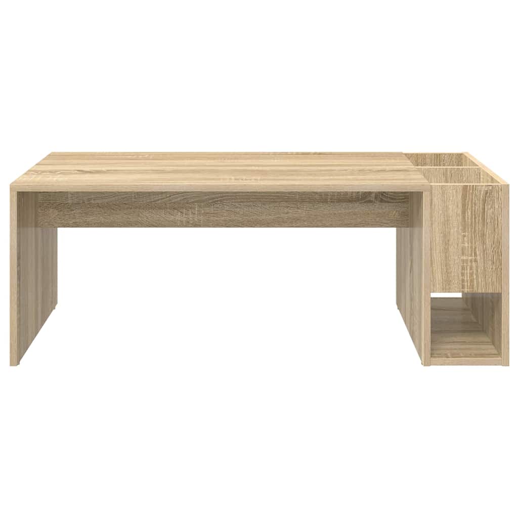 Salontafel Sonoma Eiken 101,5 x 50 x 37 cm Bewerkt hout is nu te koop bij PeponiXL, paradijselijk wonen!