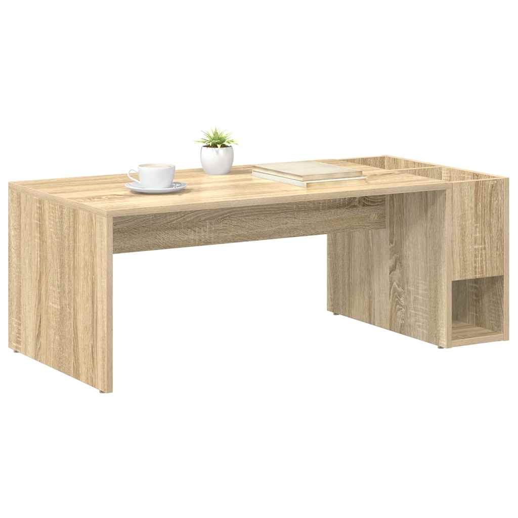 Salontafel Sonoma Eiken 101,5 x 50 x 37 cm Bewerkt hout is nu te koop bij PeponiXL, paradijselijk wonen!