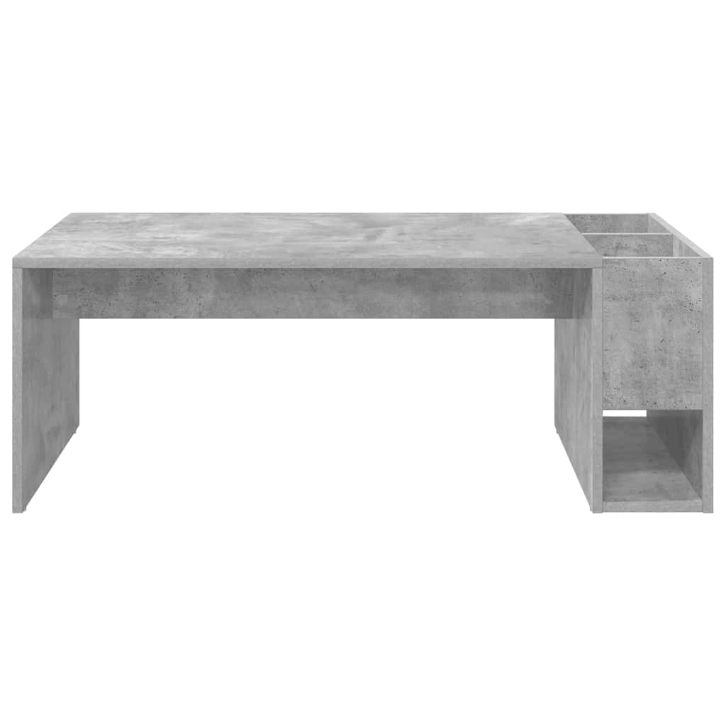 Salontafel Beton Grijs 101,5 x 50 x 37 cm Bewerkt hout is nu te koop bij PeponiXL, paradijselijk wonen!