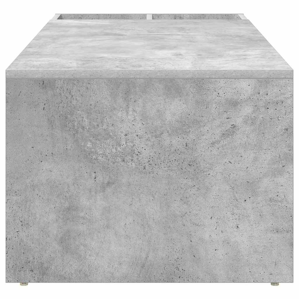 Salontafel Beton Grijs 101,5 x 50 x 37 cm Bewerkt hout is nu te koop bij PeponiXL, paradijselijk wonen!
