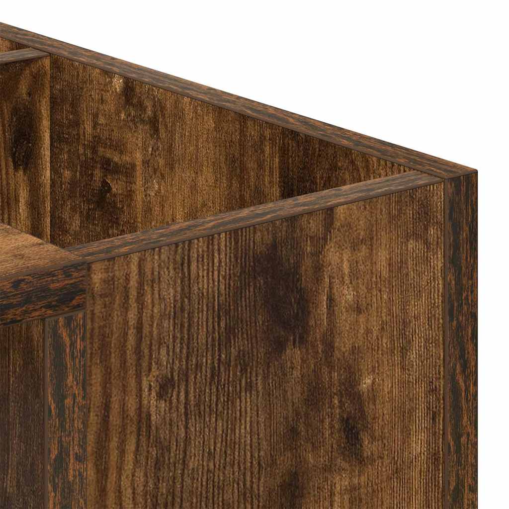 Salontafel Gerookt eiken 101,5 x 50 x 37 cm Bewerkt hout is nu te koop bij PeponiXL, paradijselijk wonen!