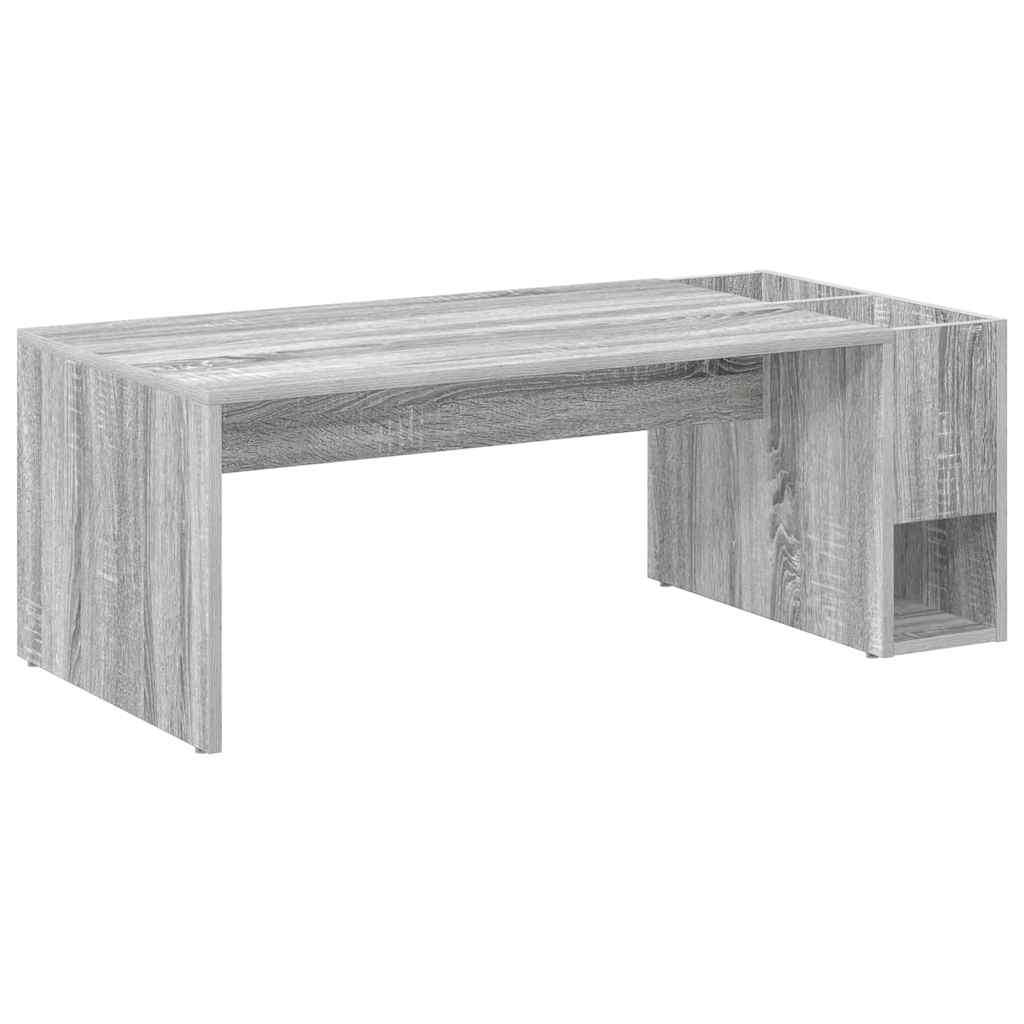 Salontafel Grijs Sonoma 101,5 x 50 x 37 cm Bewerkt hout is nu te koop bij PeponiXL, paradijselijk wonen!
