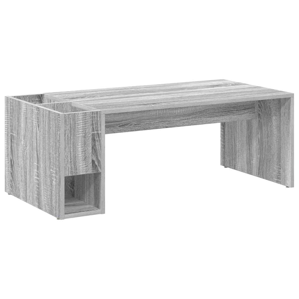 Salontafel Grijs Sonoma 101,5 x 50 x 37 cm Bewerkt hout is nu te koop bij PeponiXL, paradijselijk wonen!