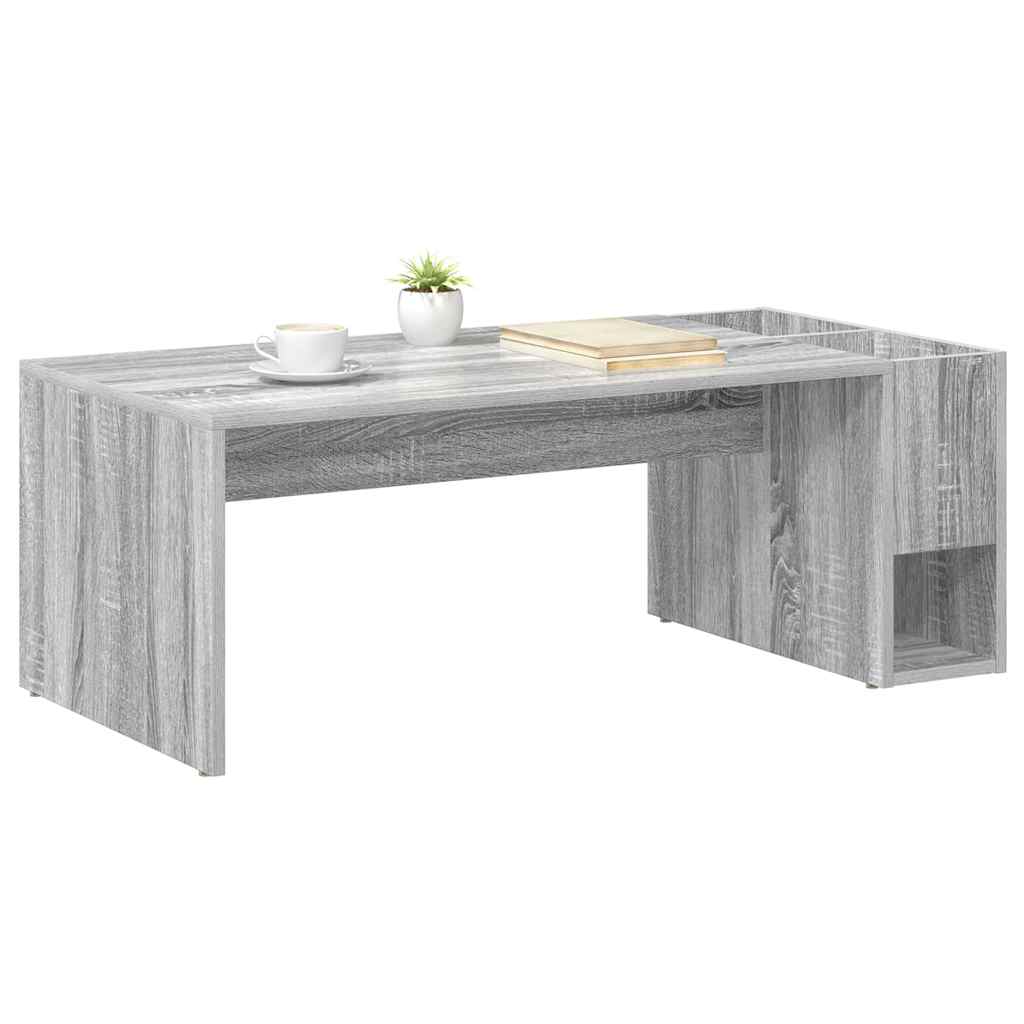 Salontafel Grijs Sonoma 101,5 x 50 x 37 cm Bewerkt hout is nu te koop bij PeponiXL, paradijselijk wonen!