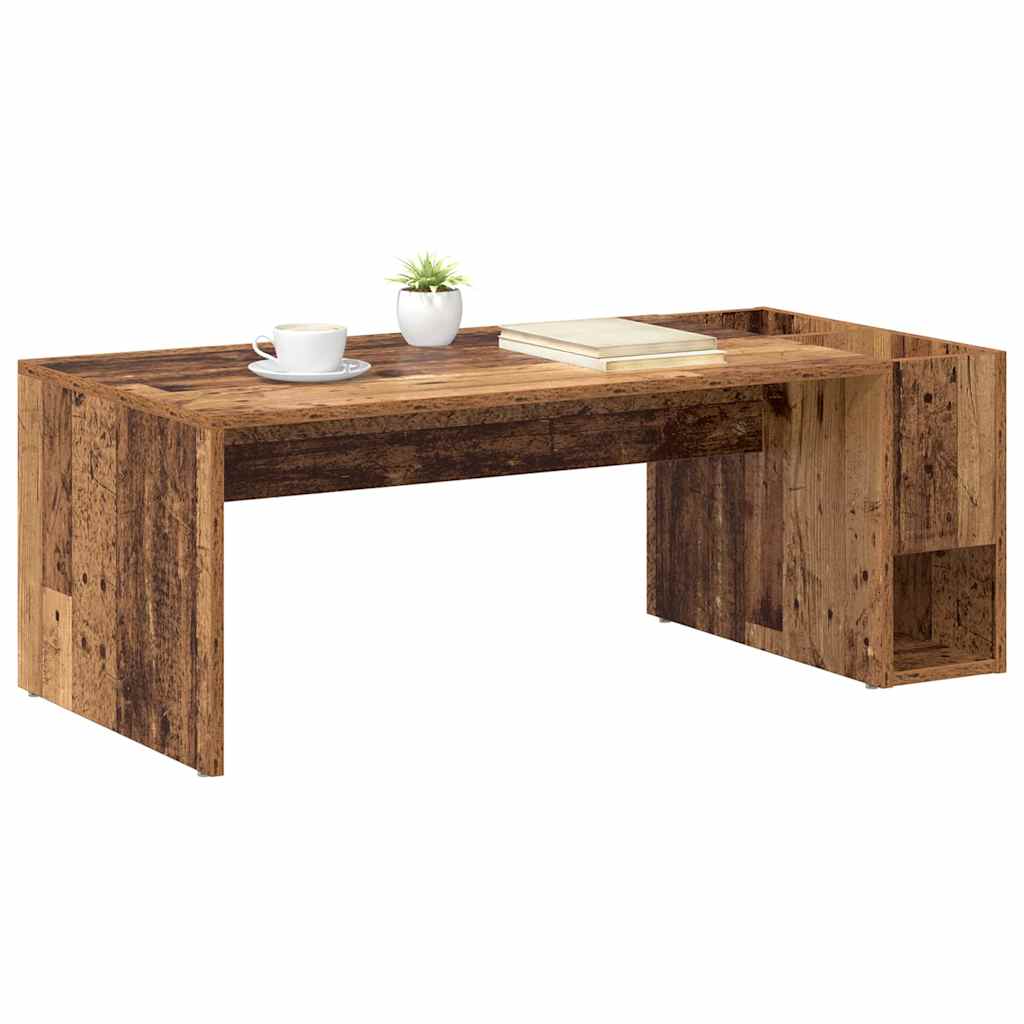 Salontafel Oudhout 101,5 x 50 x 37 cm Bewerkt hout is nu te koop bij PeponiXL, paradijselijk wonen!