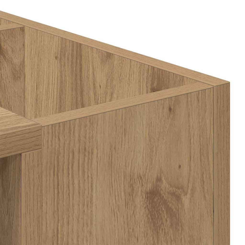 Salontafel Artisan Eiken 101,5 x 50 x 37 cm Bewerkt hout is nu te koop bij PeponiXL, paradijselijk wonen!