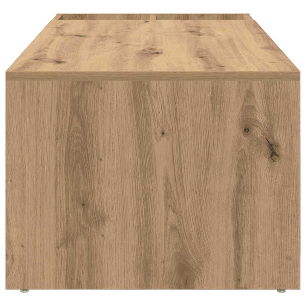 Salontafel Artisan Eiken 101,5 x 50 x 37 cm Bewerkt hout is nu te koop bij PeponiXL, paradijselijk wonen!