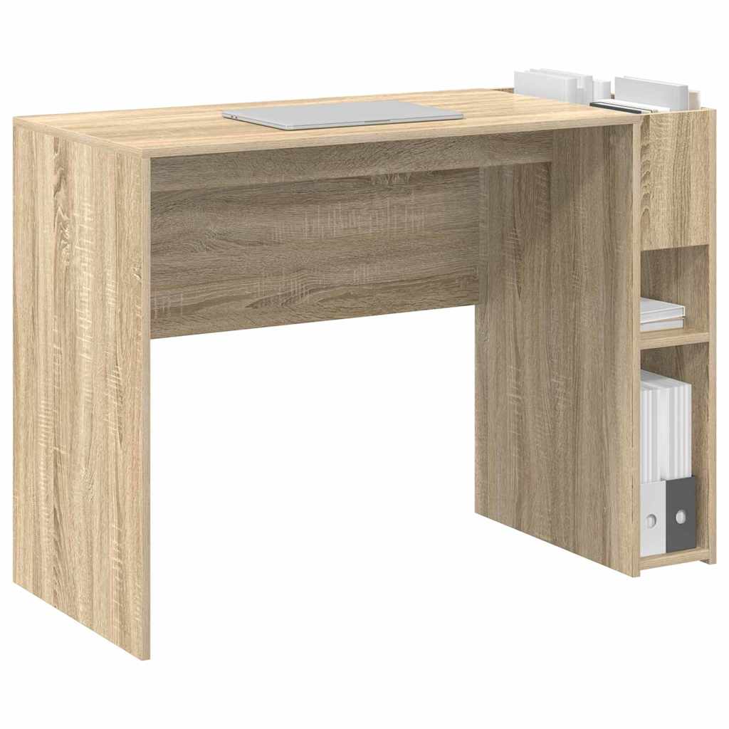 Bureau Sonoma Eiken 109 x 50 x 78 cm Bewerkt hout is nu te koop bij PeponiXL, paradijselijk wonen!