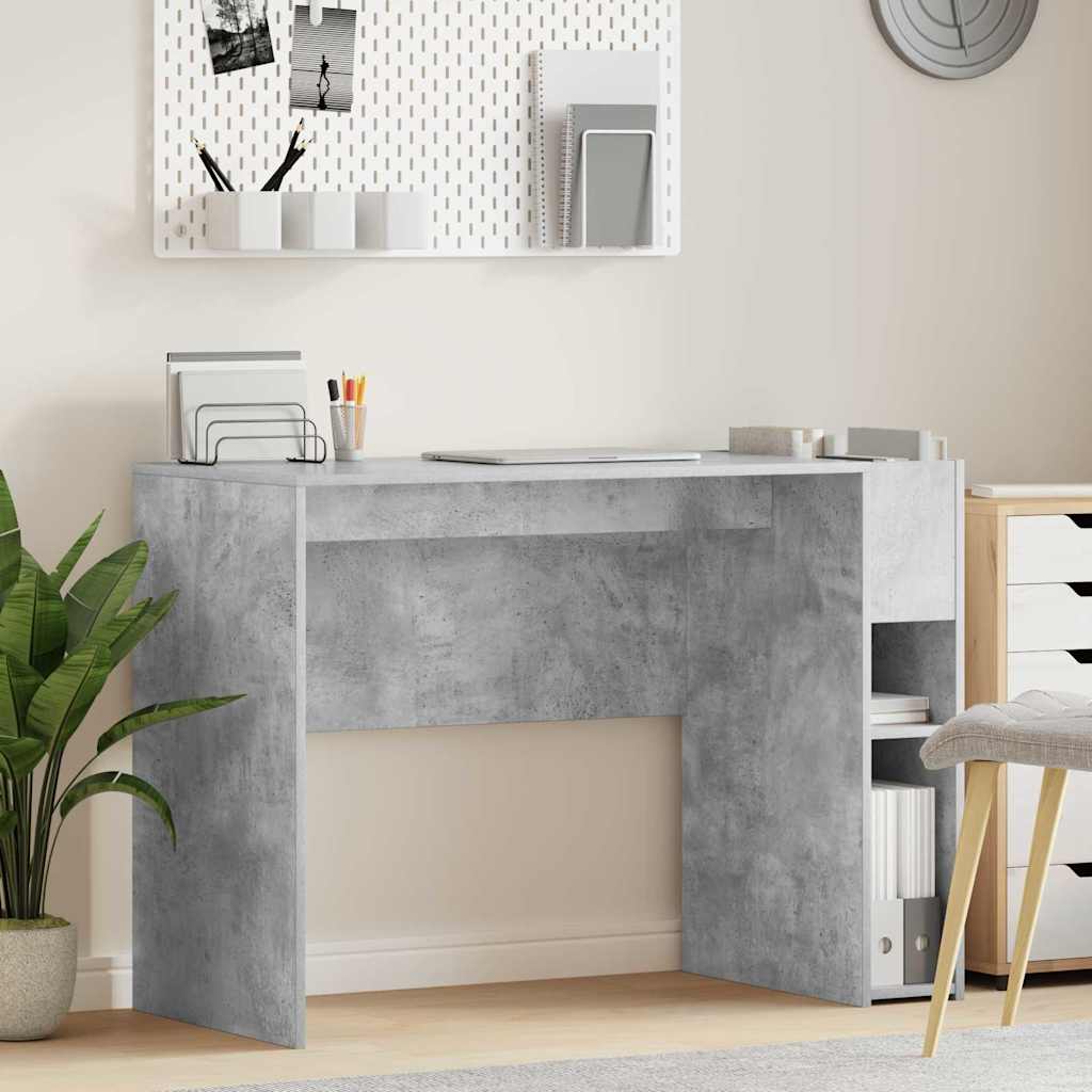 Bureau Beton Grijs 109 x 50 x 78 cm Bewerkt hout is nu te koop bij PeponiXL, paradijselijk wonen!