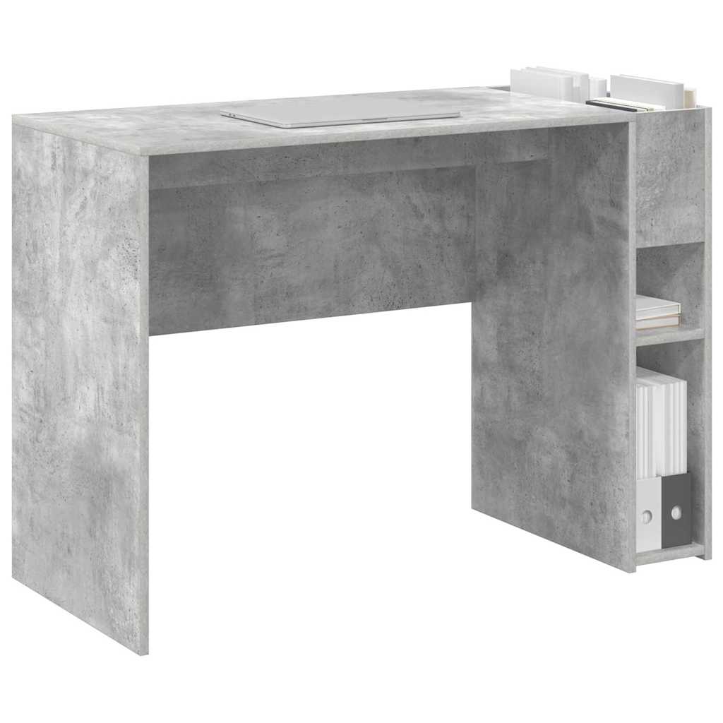Bureau Beton Grijs 109 x 50 x 78 cm Bewerkt hout is nu te koop bij PeponiXL, paradijselijk wonen!