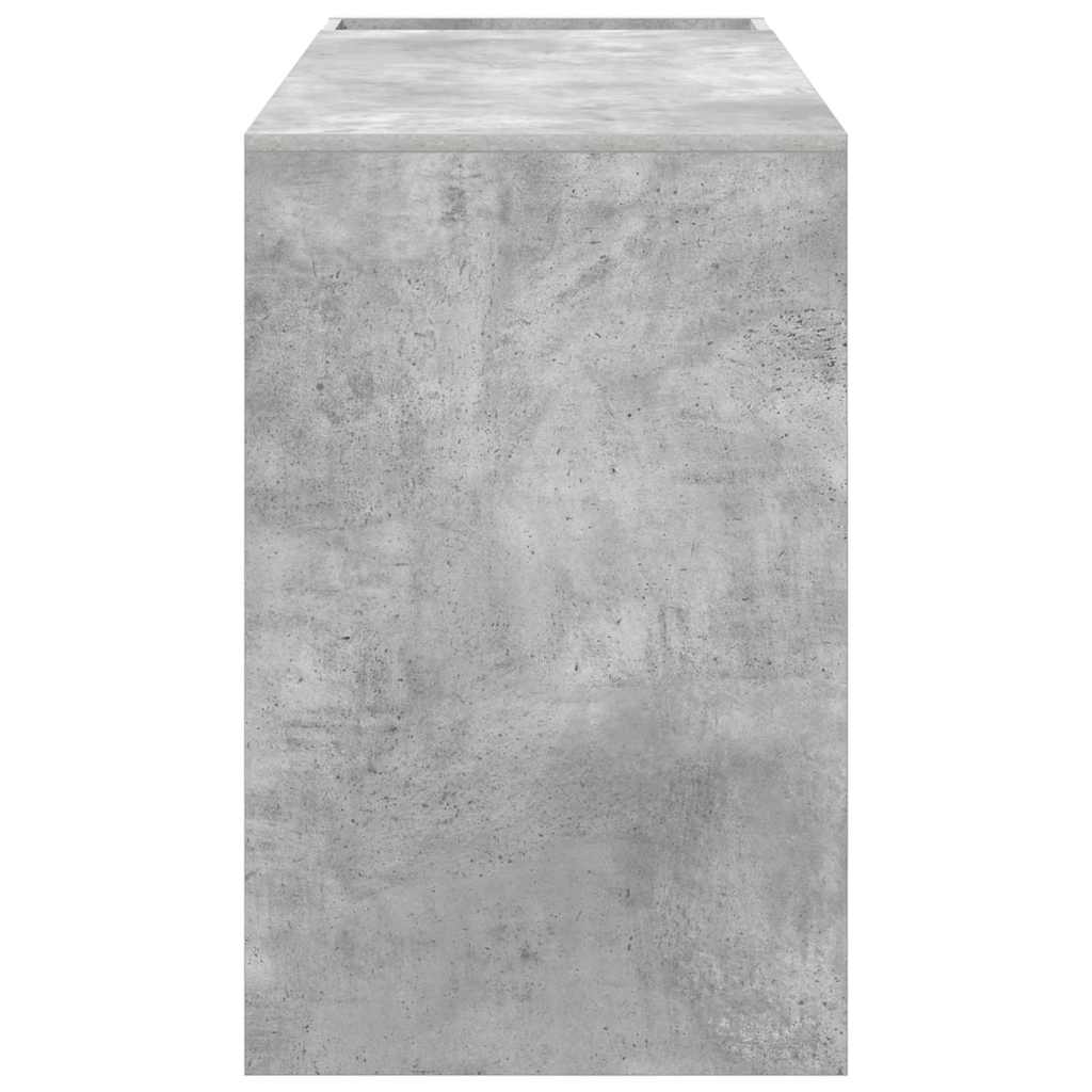 Bureau Beton Grijs 109 x 50 x 78 cm Bewerkt hout is nu te koop bij PeponiXL, paradijselijk wonen!