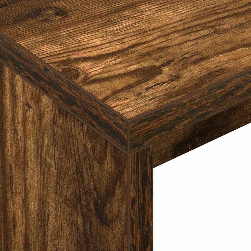 Bureau Gerookt eiken 109 x 50 x 78 cm Bewerkt hout is nu te koop bij PeponiXL, paradijselijk wonen!