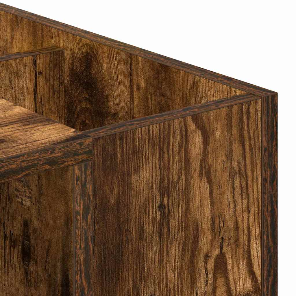 Bureau Gerookt eiken 109 x 50 x 78 cm Bewerkt hout is nu te koop bij PeponiXL, paradijselijk wonen!