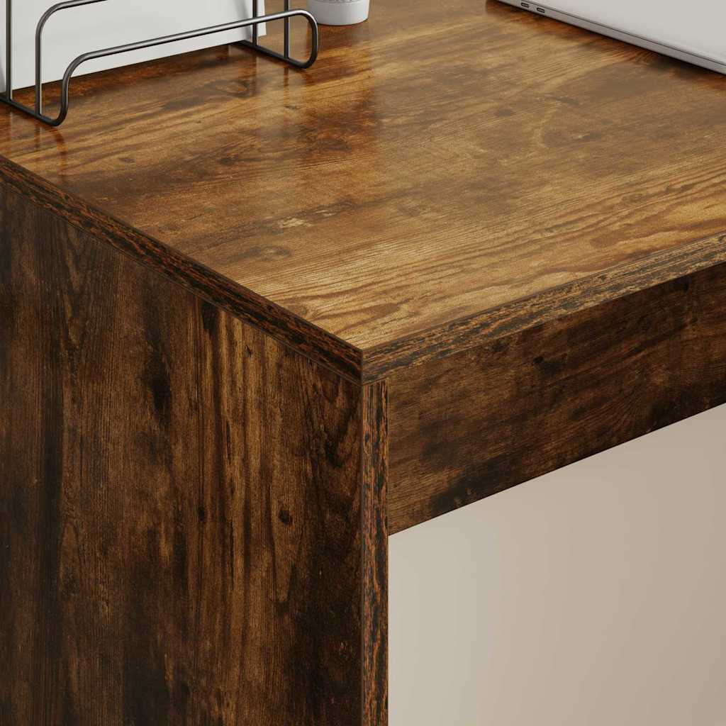 Bureau Gerookt eiken 109 x 50 x 78 cm Bewerkt hout is nu te koop bij PeponiXL, paradijselijk wonen!