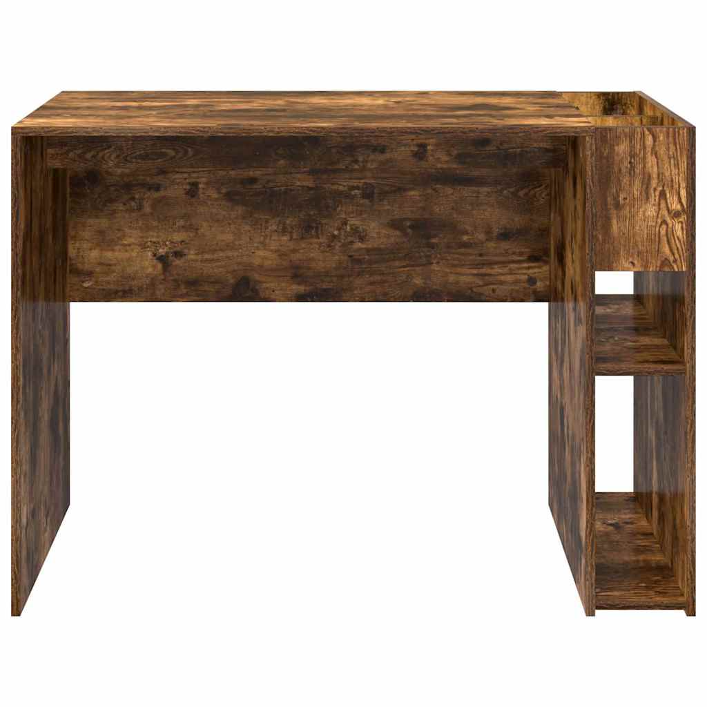Bureau Gerookt eiken 109 x 50 x 78 cm Bewerkt hout is nu te koop bij PeponiXL, paradijselijk wonen!
