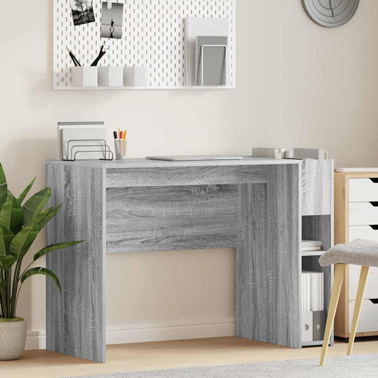 Bureau Grijs Sonoma 109 x 50 x 78 cm Bewerkt hout is nu te koop bij PeponiXL, paradijselijk wonen!