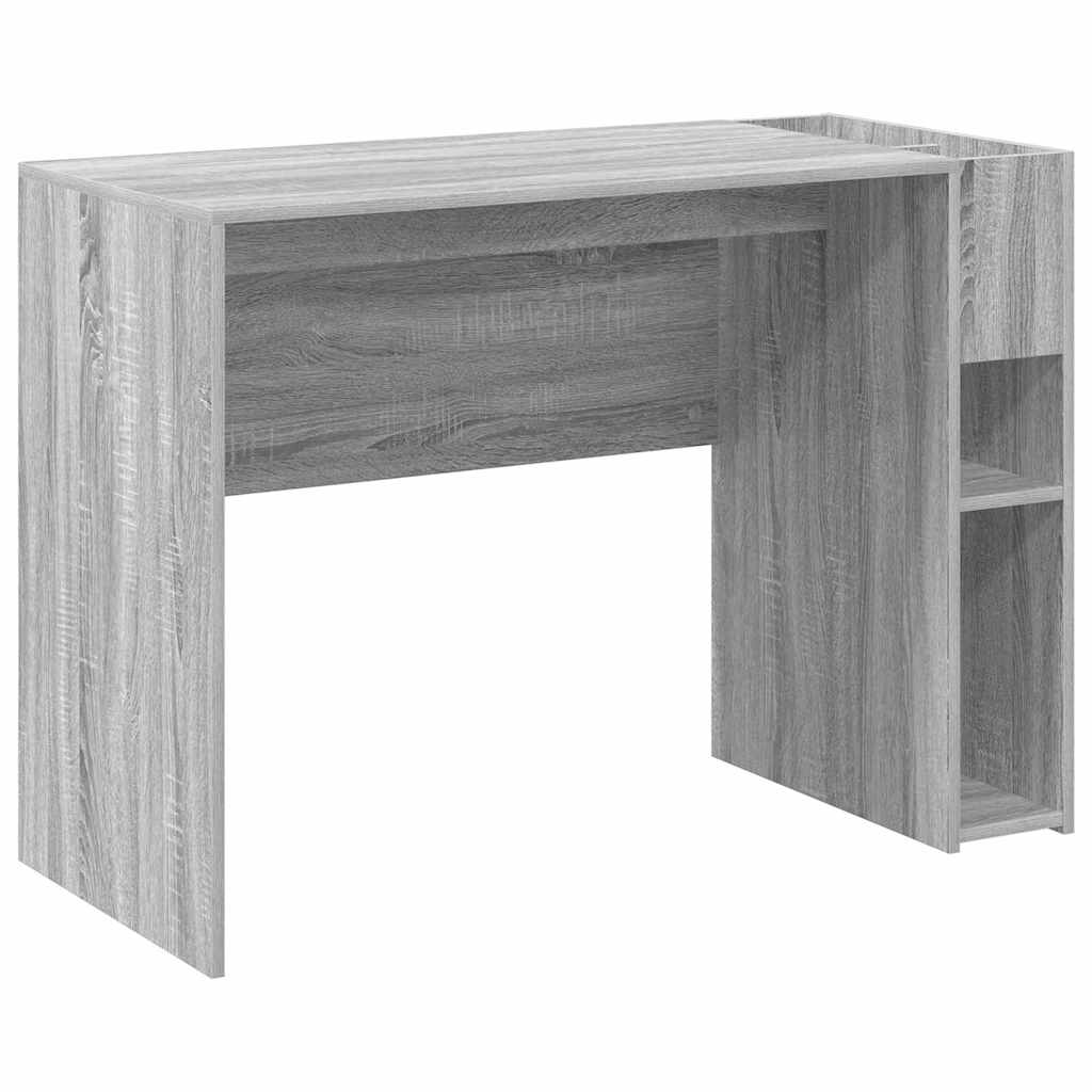 Bureau Grijs Sonoma 109 x 50 x 78 cm Bewerkt hout is nu te koop bij PeponiXL, paradijselijk wonen!