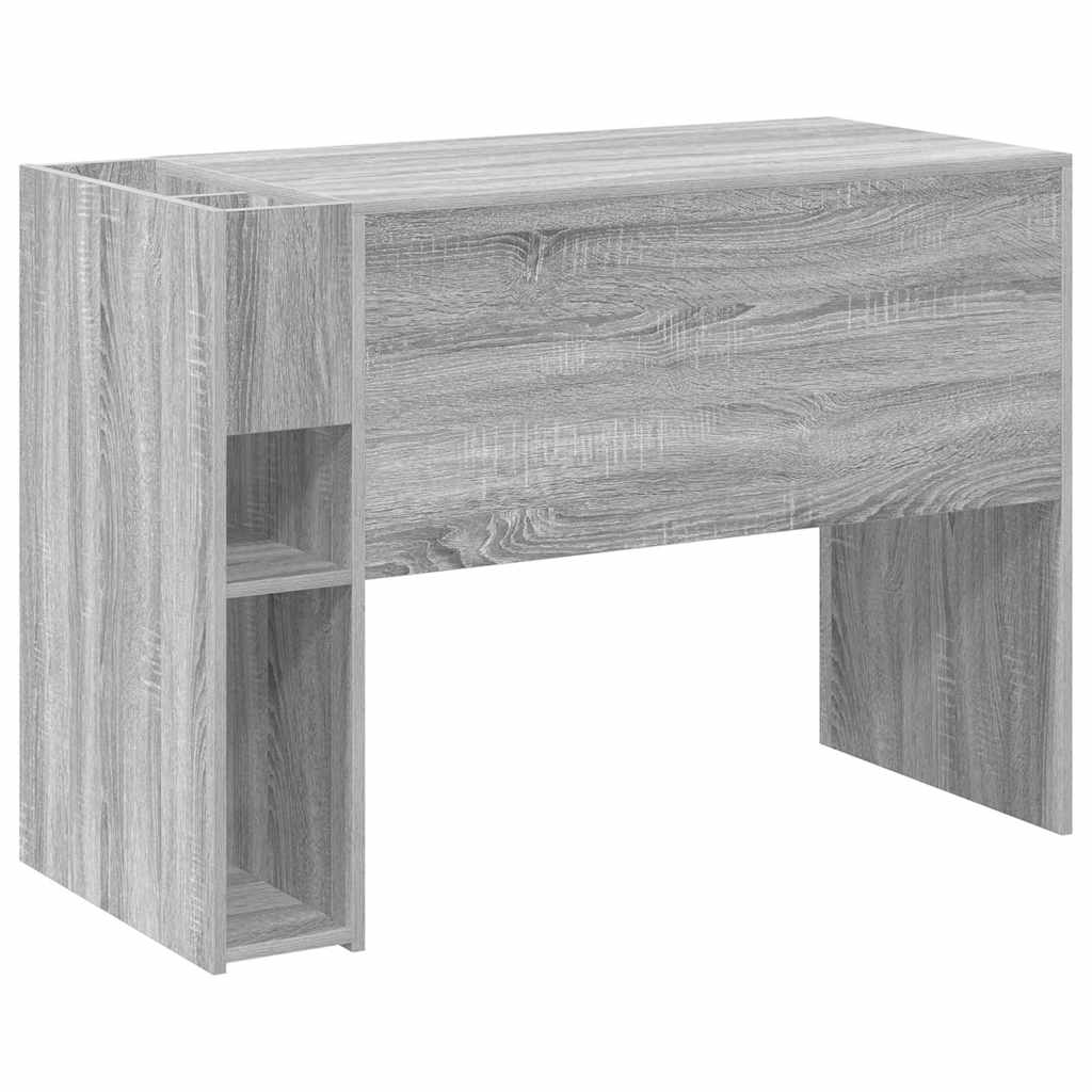 Bureau Grijs Sonoma 109 x 50 x 78 cm Bewerkt hout is nu te koop bij PeponiXL, paradijselijk wonen!