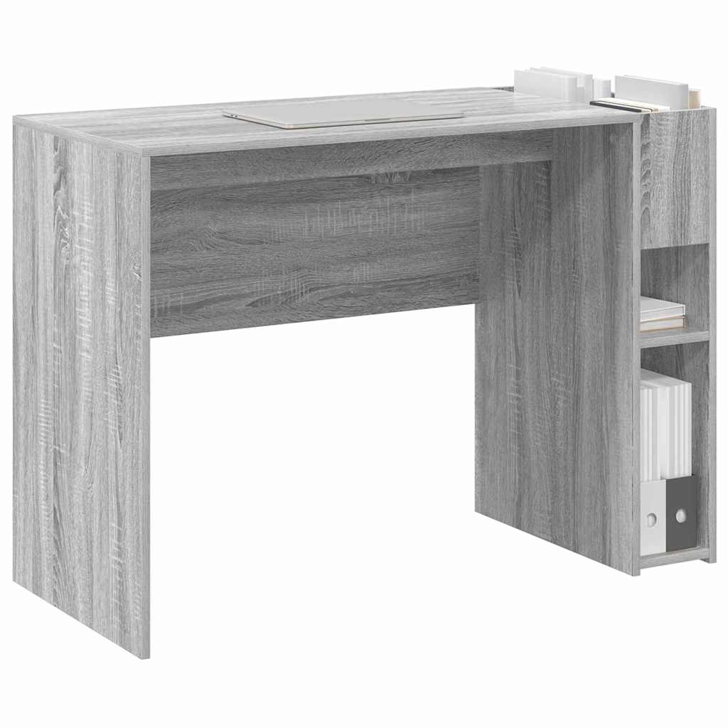 Bureau Grijs Sonoma 109 x 50 x 78 cm Bewerkt hout is nu te koop bij PeponiXL, paradijselijk wonen!
