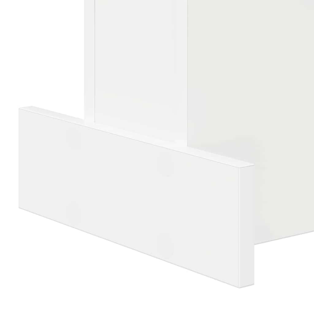 Bijzettafel Wit 35,5 x 35 x 40 cm Bewerkt hout is nu te koop bij PeponiXL, paradijselijk wonen!