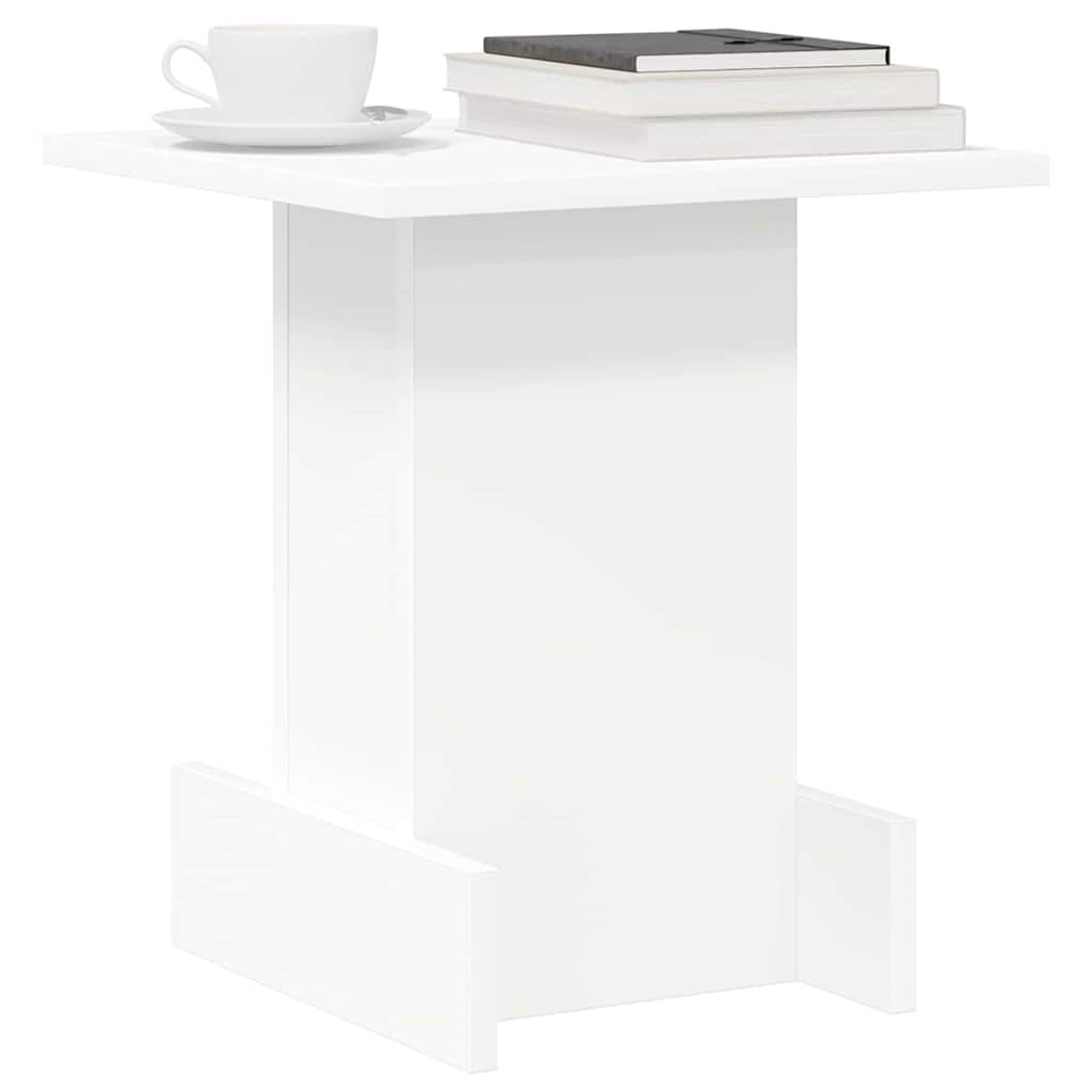 Bijzettafel Wit 35,5 x 35 x 40 cm Bewerkt hout is nu te koop bij PeponiXL, paradijselijk wonen!
