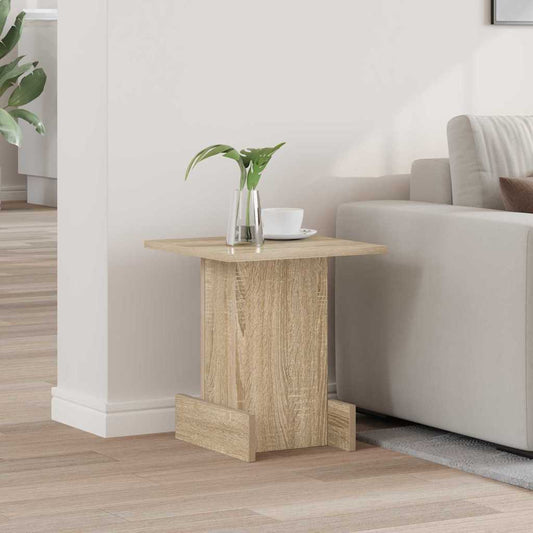 Bijzettafel Sonoma Eiken 35,5 x 35 x 40 cm Bewerkt hout is nu te koop bij PeponiXL, paradijselijk wonen!