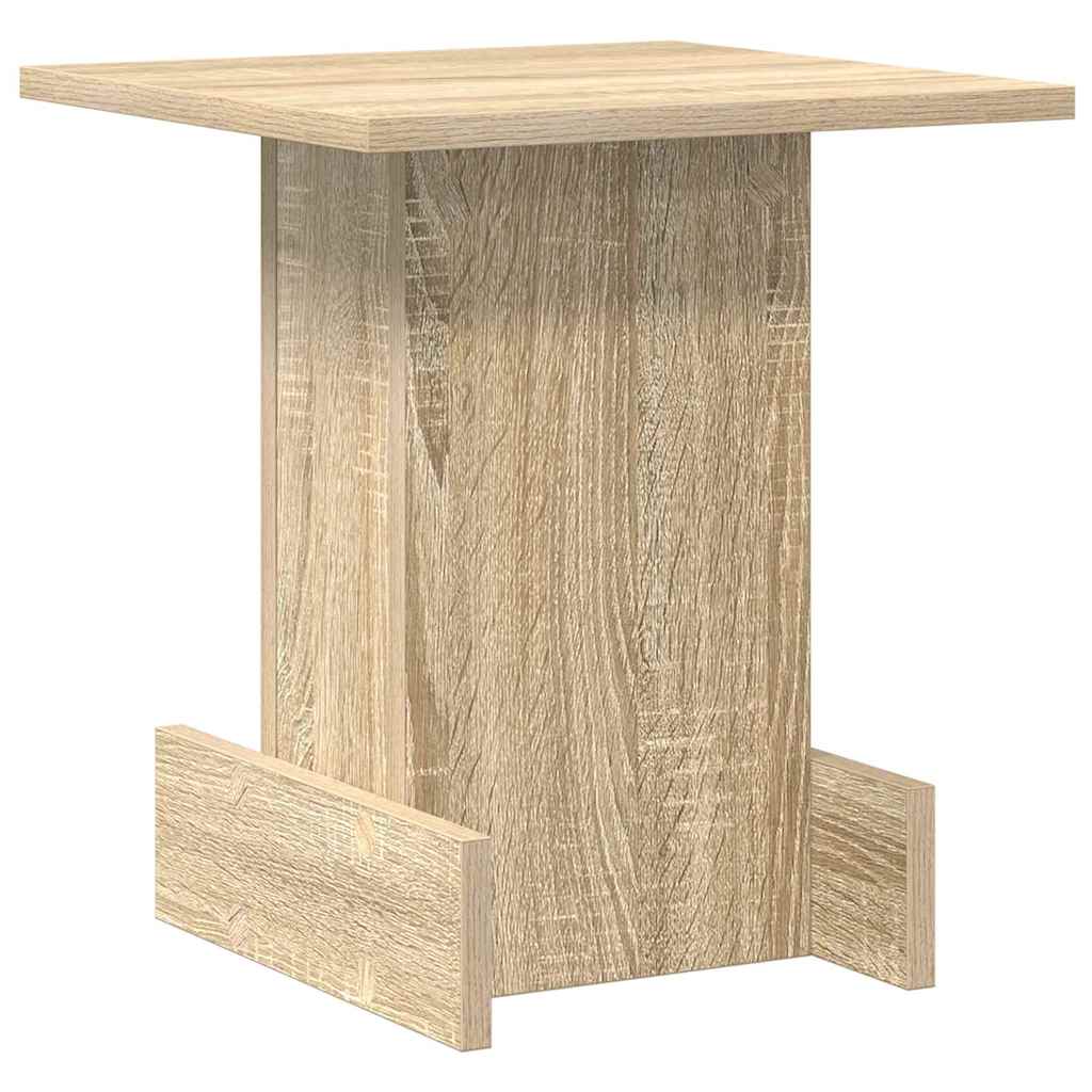 Bijzettafel Sonoma Eiken 35,5 x 35 x 40 cm Bewerkt hout is nu te koop bij PeponiXL, paradijselijk wonen!