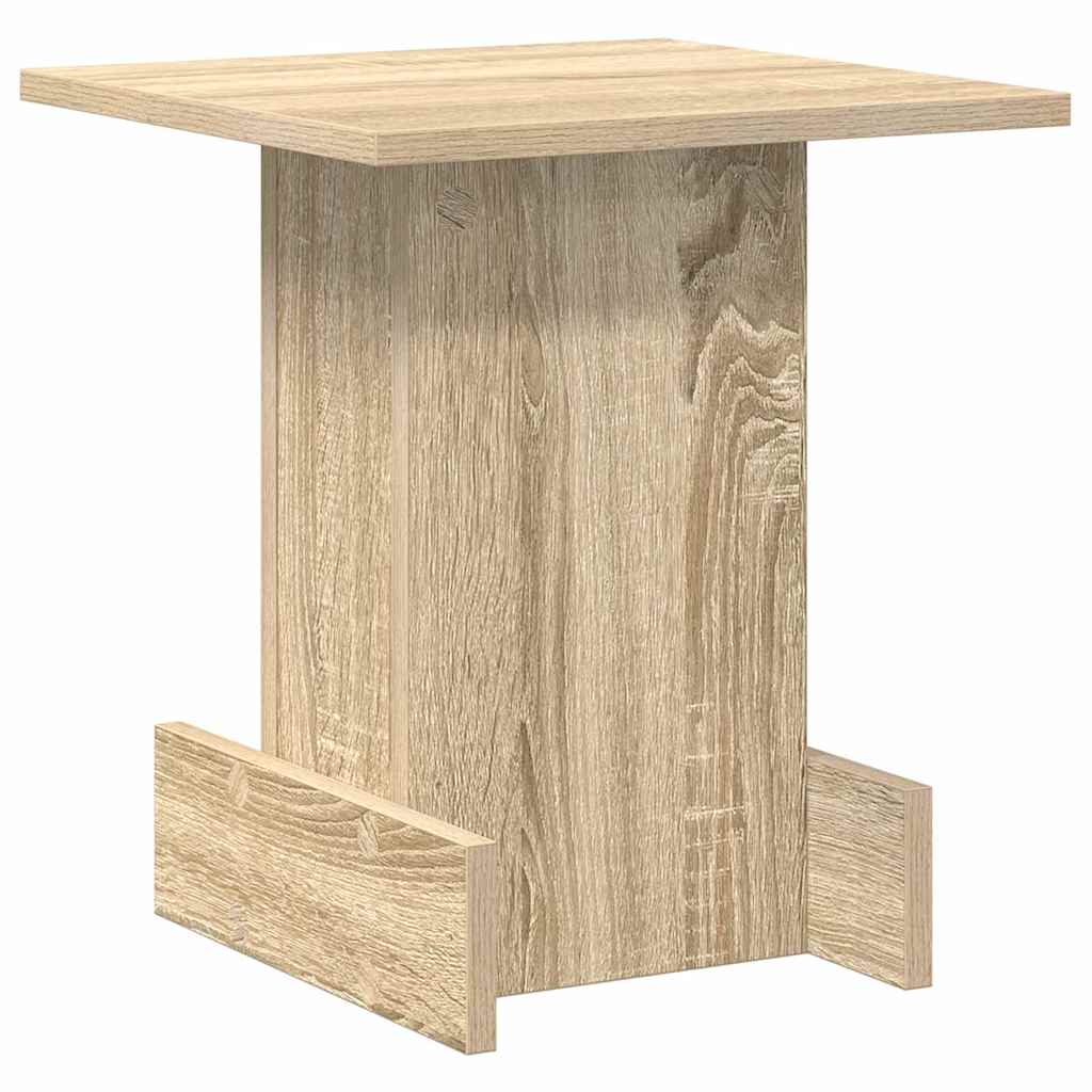 Bijzettafel Sonoma Eiken 35,5 x 35 x 40 cm Bewerkt hout is nu te koop bij PeponiXL, paradijselijk wonen!