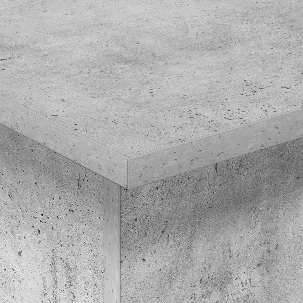 Bijzettafel Beton Grijs 35,5 x 35 x 40 cm Bewerkt hout is nu te koop bij PeponiXL, paradijselijk wonen!