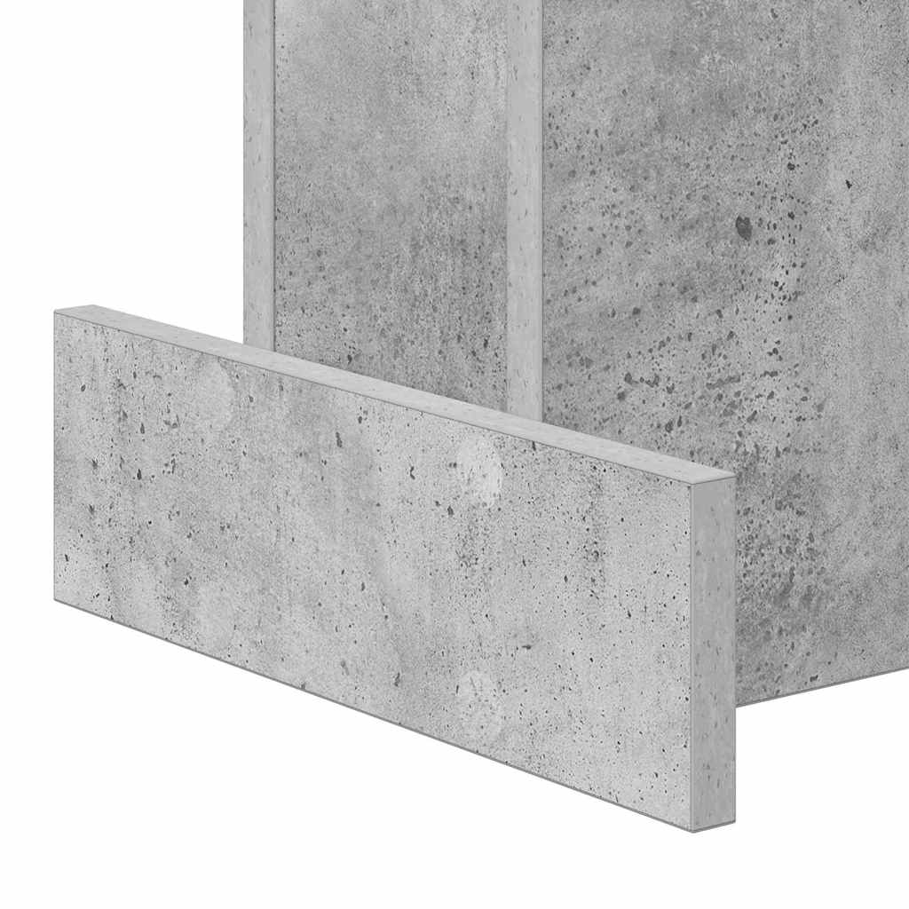 Bijzettafel Beton Grijs 35,5 x 35 x 40 cm Bewerkt hout is nu te koop bij PeponiXL, paradijselijk wonen!