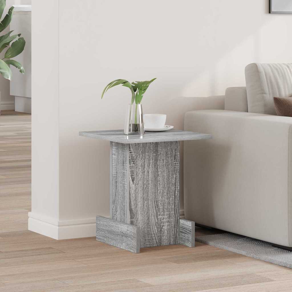 Bijzettafel Grijs Sonoma 35,5 x 35 x 40 cm Bewerkt hout is nu te koop bij PeponiXL, paradijselijk wonen!