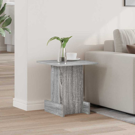 Bijzettafel Grijs Sonoma 35,5 x 35 x 40 cm Bewerkt hout is nu te koop bij PeponiXL, paradijselijk wonen!