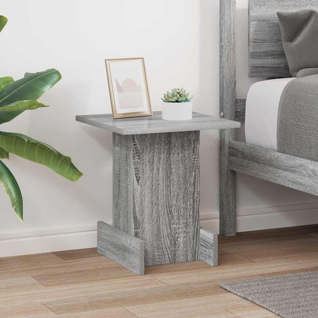 Bijzettafel Grijs Sonoma 35,5 x 35 x 40 cm Bewerkt hout is nu te koop bij PeponiXL, paradijselijk wonen!