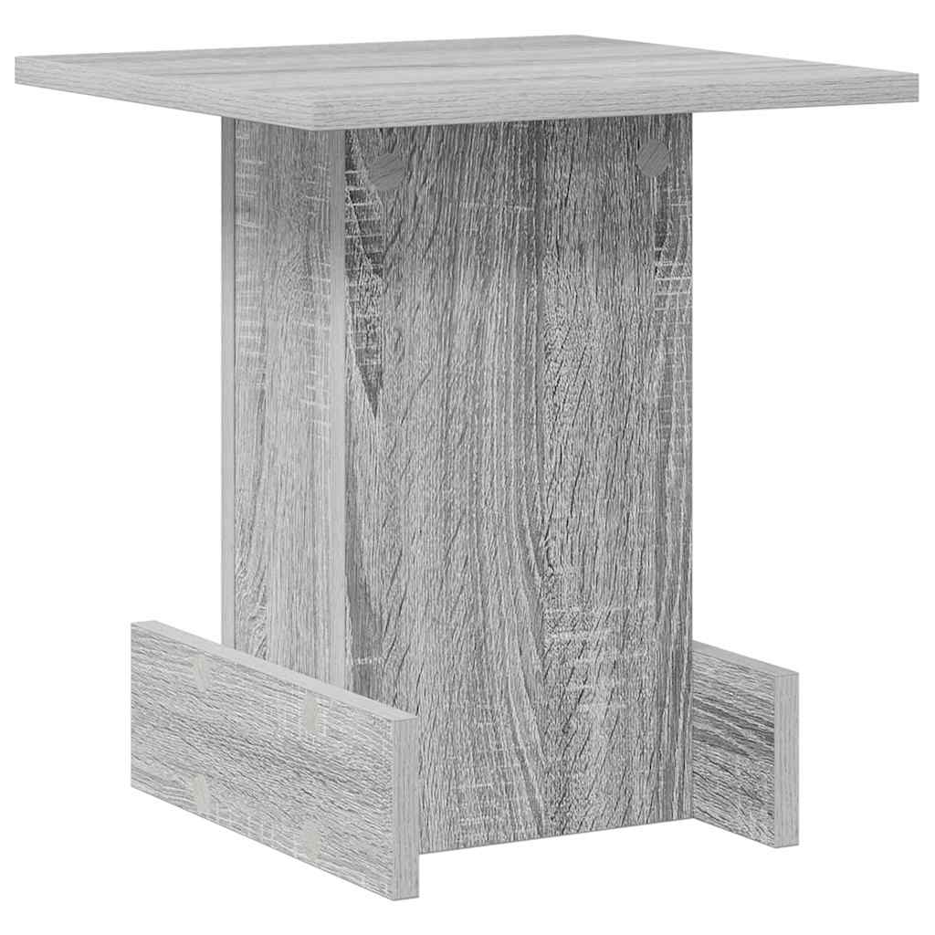 Bijzettafel Grijs Sonoma 35,5 x 35 x 40 cm Bewerkt hout is nu te koop bij PeponiXL, paradijselijk wonen!