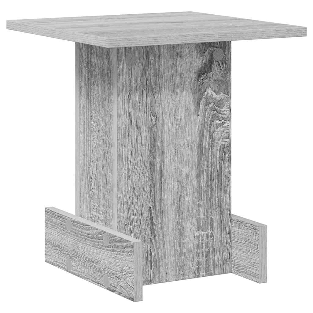 Bijzettafel Grijs Sonoma 35,5 x 35 x 40 cm Bewerkt hout is nu te koop bij PeponiXL, paradijselijk wonen!