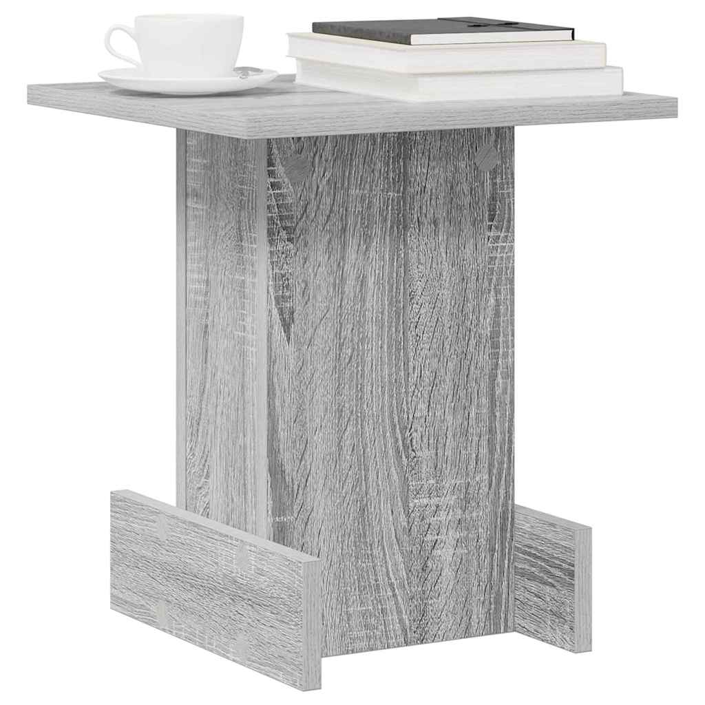 Bijzettafel Grijs Sonoma 35,5 x 35 x 40 cm Bewerkt hout is nu te koop bij PeponiXL, paradijselijk wonen!