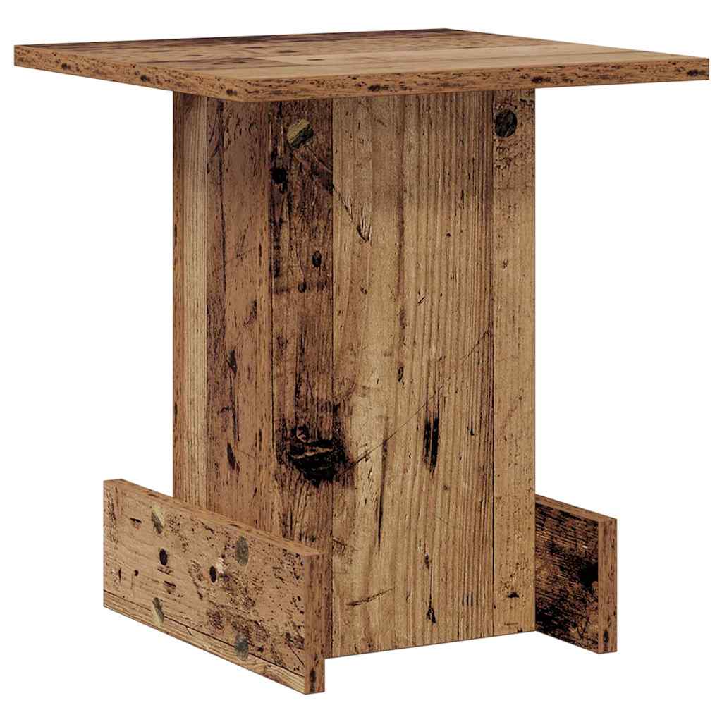 Bijzettafel Oudhout 35,5 x 35 x 40 cm Bewerkt hout is nu te koop bij PeponiXL, paradijselijk wonen!