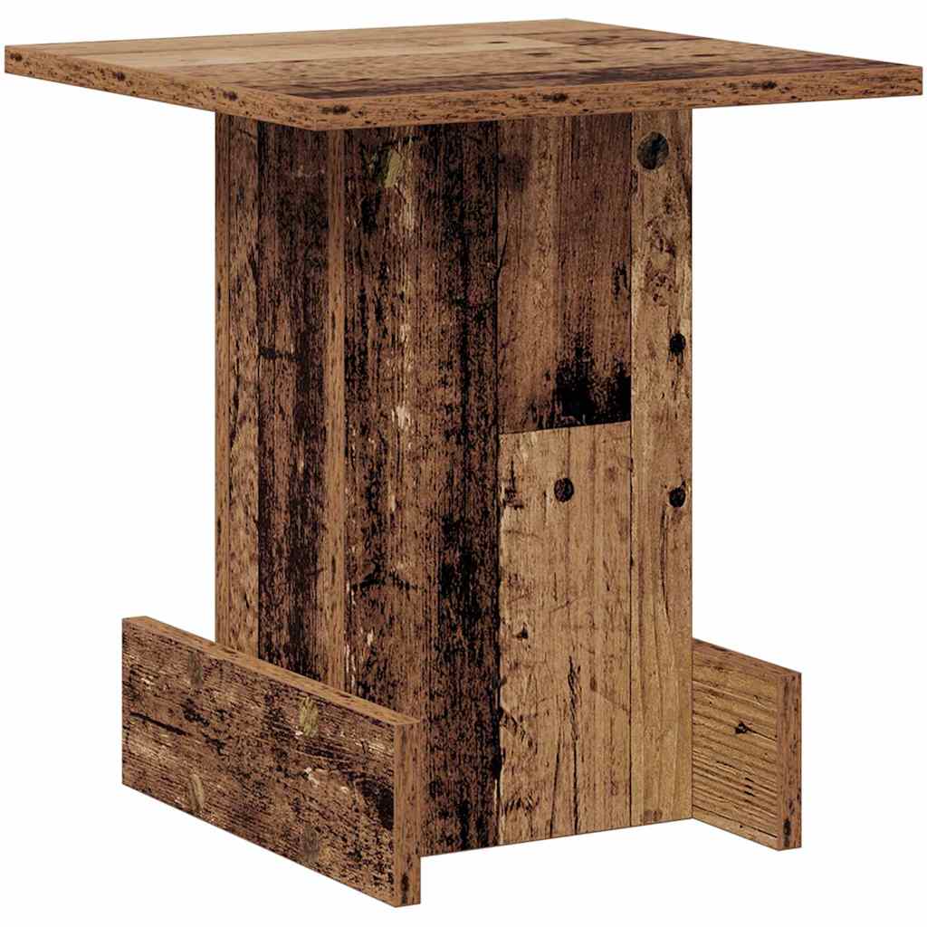 Bijzettafel Oudhout 35,5 x 35 x 40 cm Bewerkt hout is nu te koop bij PeponiXL, paradijselijk wonen!