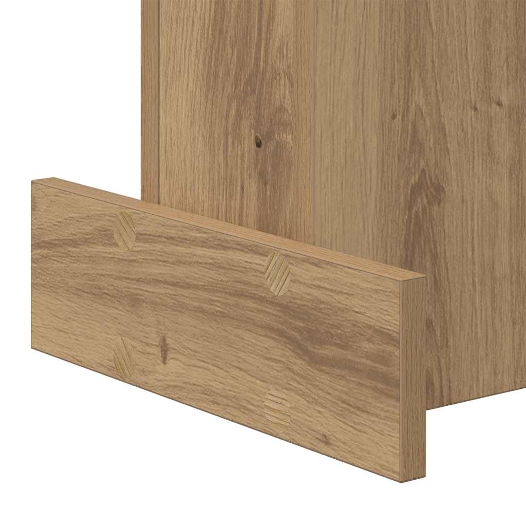 Bijzettafel Artisan Eiken 35,5 x 35 x 40 cm Bewerkt hout is nu te koop bij PeponiXL, paradijselijk wonen!