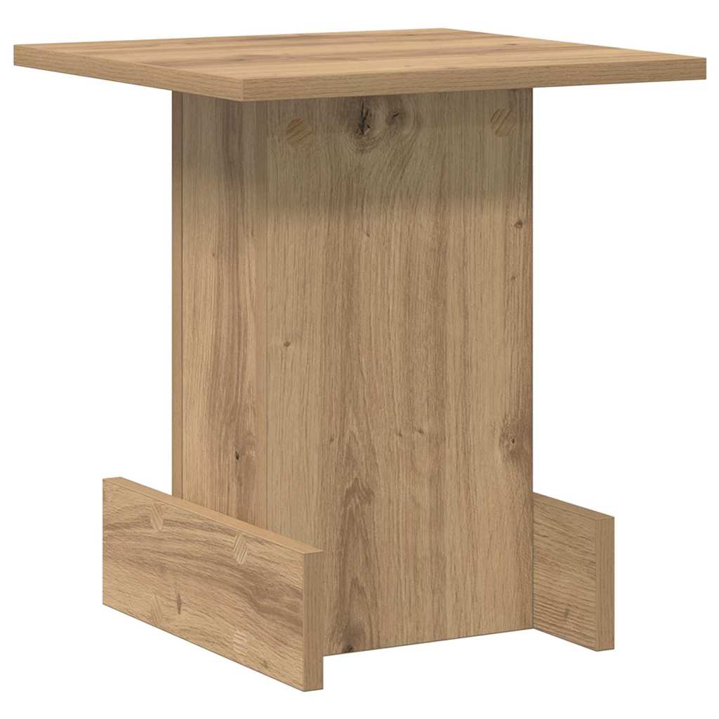 Bijzettafel Artisan Eiken 35,5 x 35 x 40 cm Bewerkt hout is nu te koop bij PeponiXL, paradijselijk wonen!