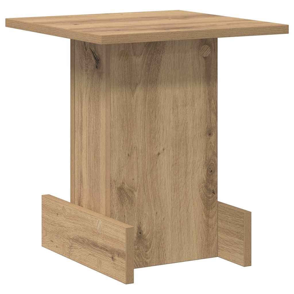 Bijzettafel Artisan Eiken 35,5 x 35 x 40 cm Bewerkt hout is nu te koop bij PeponiXL, paradijselijk wonen!