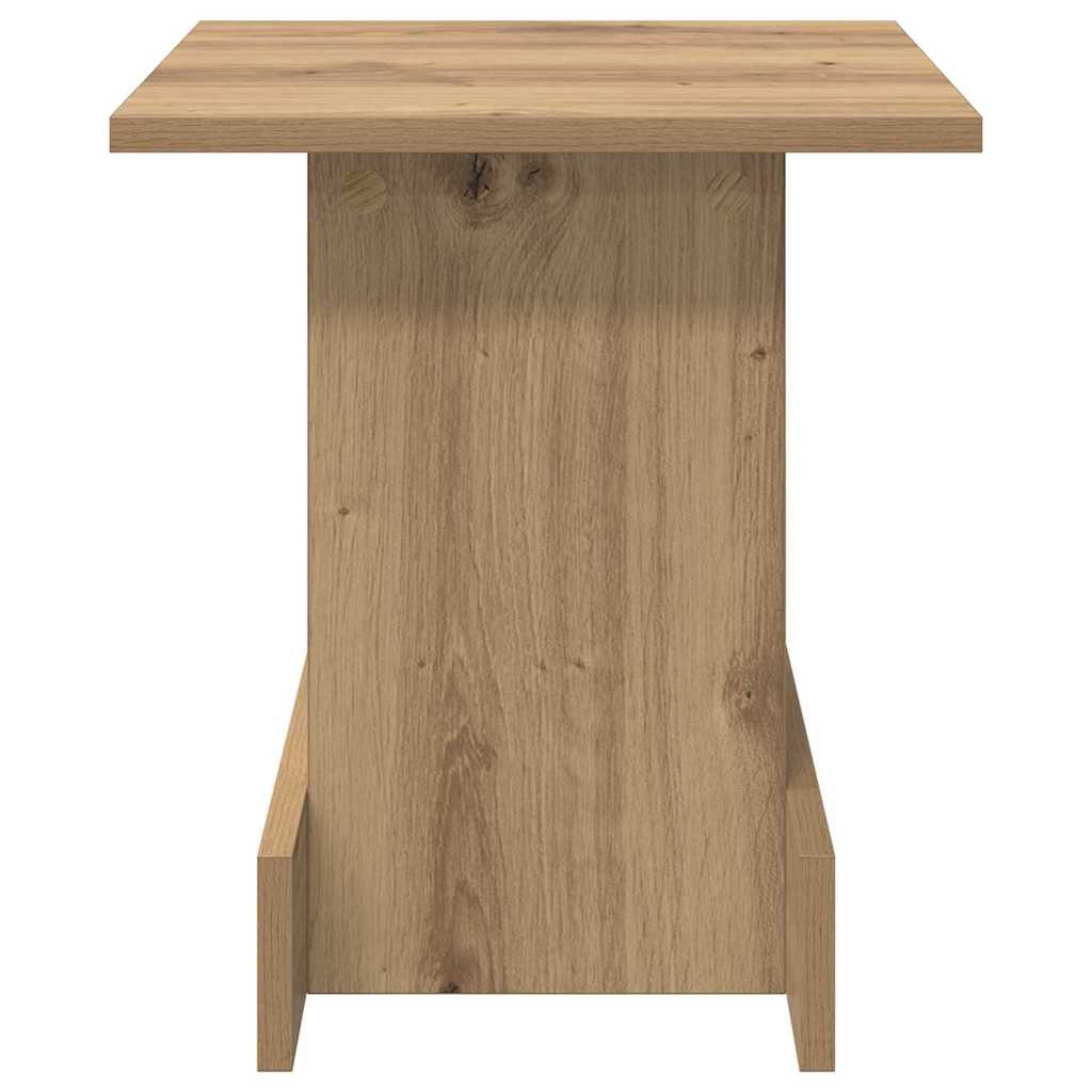 Bijzettafel Artisan Eiken 35,5 x 35 x 40 cm Bewerkt hout is nu te koop bij PeponiXL, paradijselijk wonen!