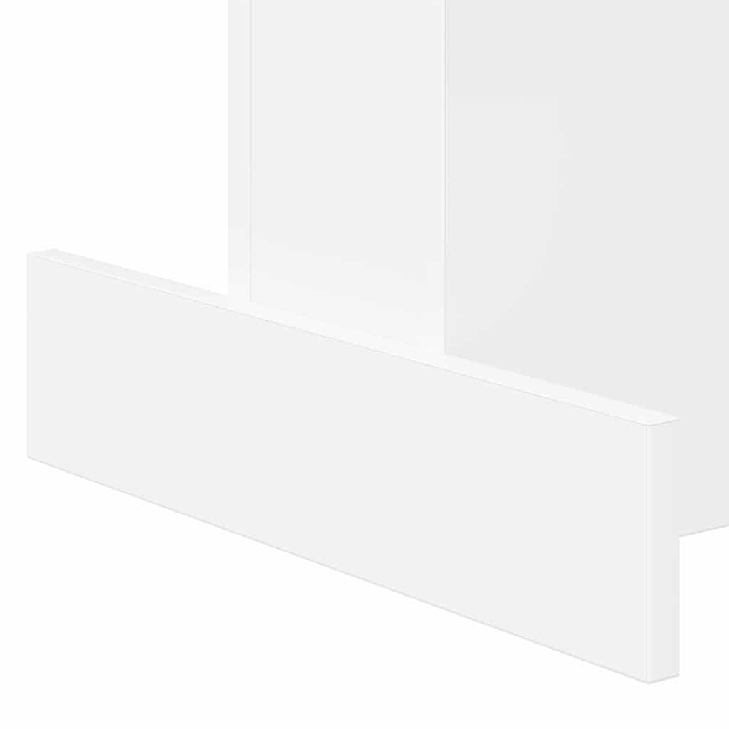 Bijzettafel Wit 44,5 x 45 x 55 cm Bewerkt hout is nu te koop bij PeponiXL, paradijselijk wonen!