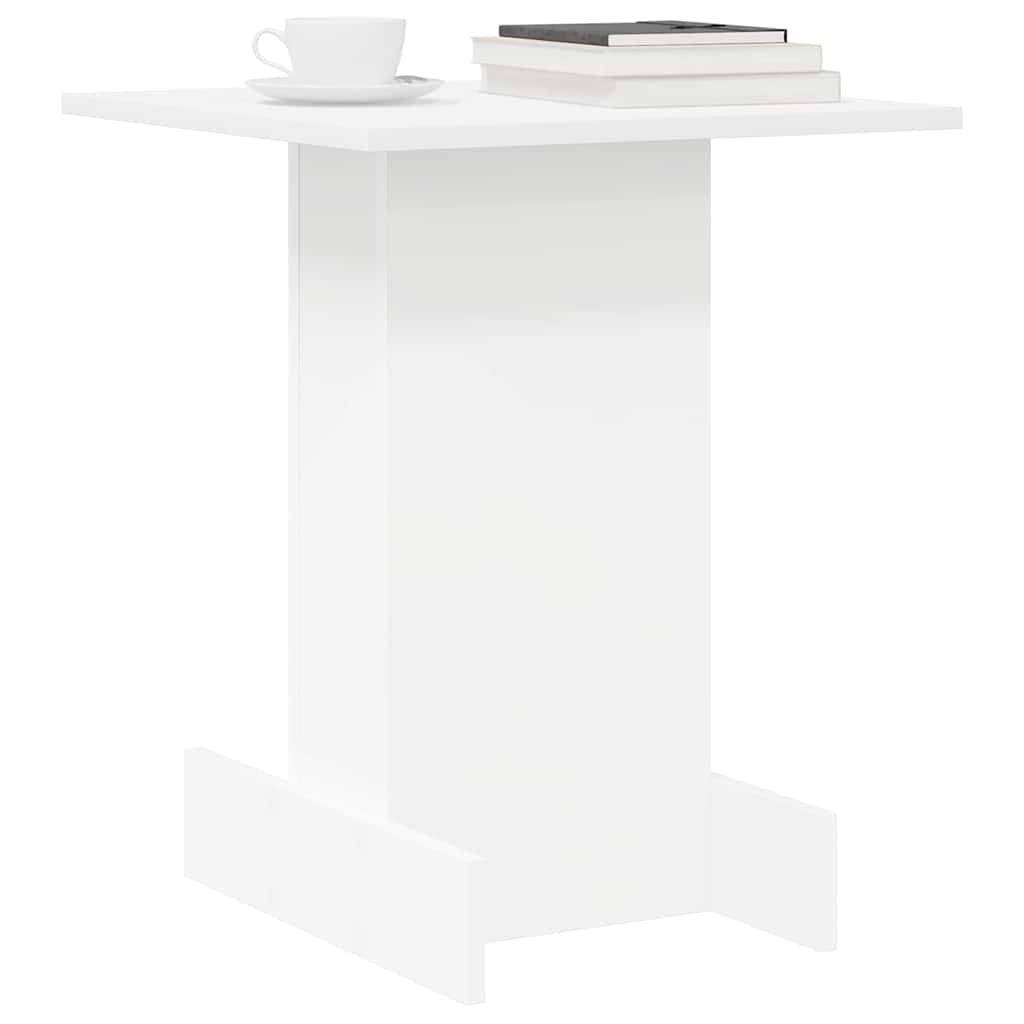 Bijzettafel Wit 44,5 x 45 x 55 cm Bewerkt hout is nu te koop bij PeponiXL, paradijselijk wonen!