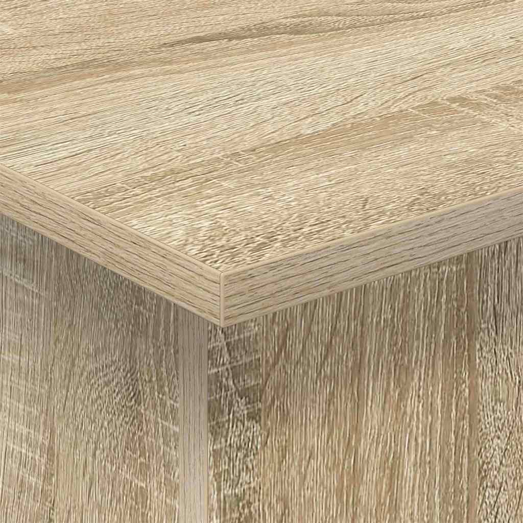 Bijzettafel Sonoma Eiken 44,5 x 45 x 55 cm Bewerkt hout is nu te koop bij PeponiXL, paradijselijk wonen!