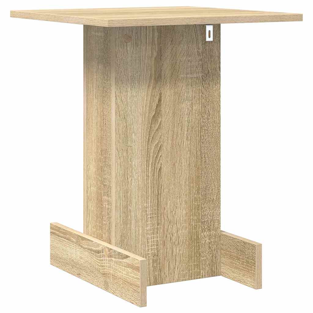 Bijzettafel Sonoma Eiken 44,5 x 45 x 55 cm Bewerkt hout is nu te koop bij PeponiXL, paradijselijk wonen!