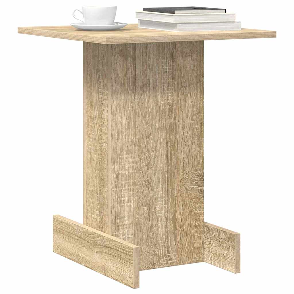 Bijzettafel Sonoma Eiken 44,5 x 45 x 55 cm Bewerkt hout is nu te koop bij PeponiXL, paradijselijk wonen!