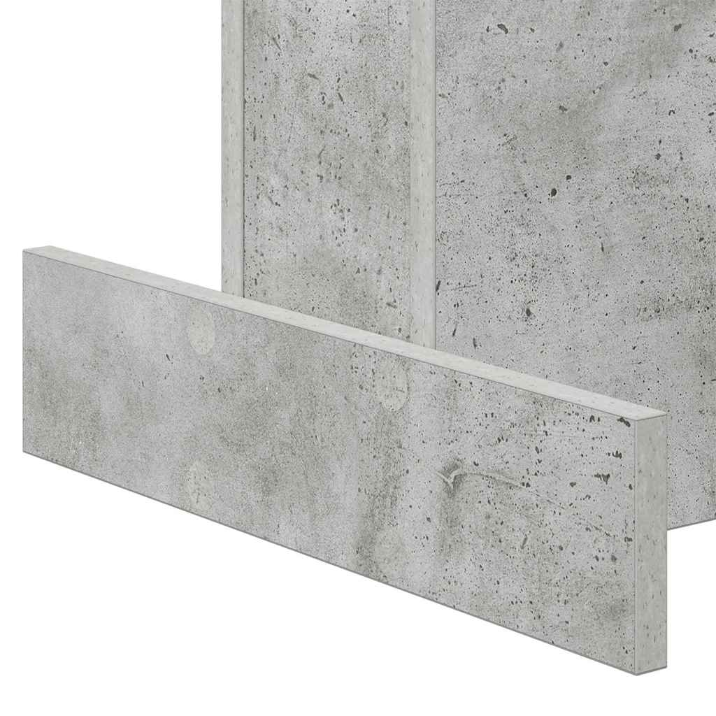 Bijzettafel Beton Grijs 44,5 x 45 x 55 cm Bewerkt hout is nu te koop bij PeponiXL, paradijselijk wonen!
