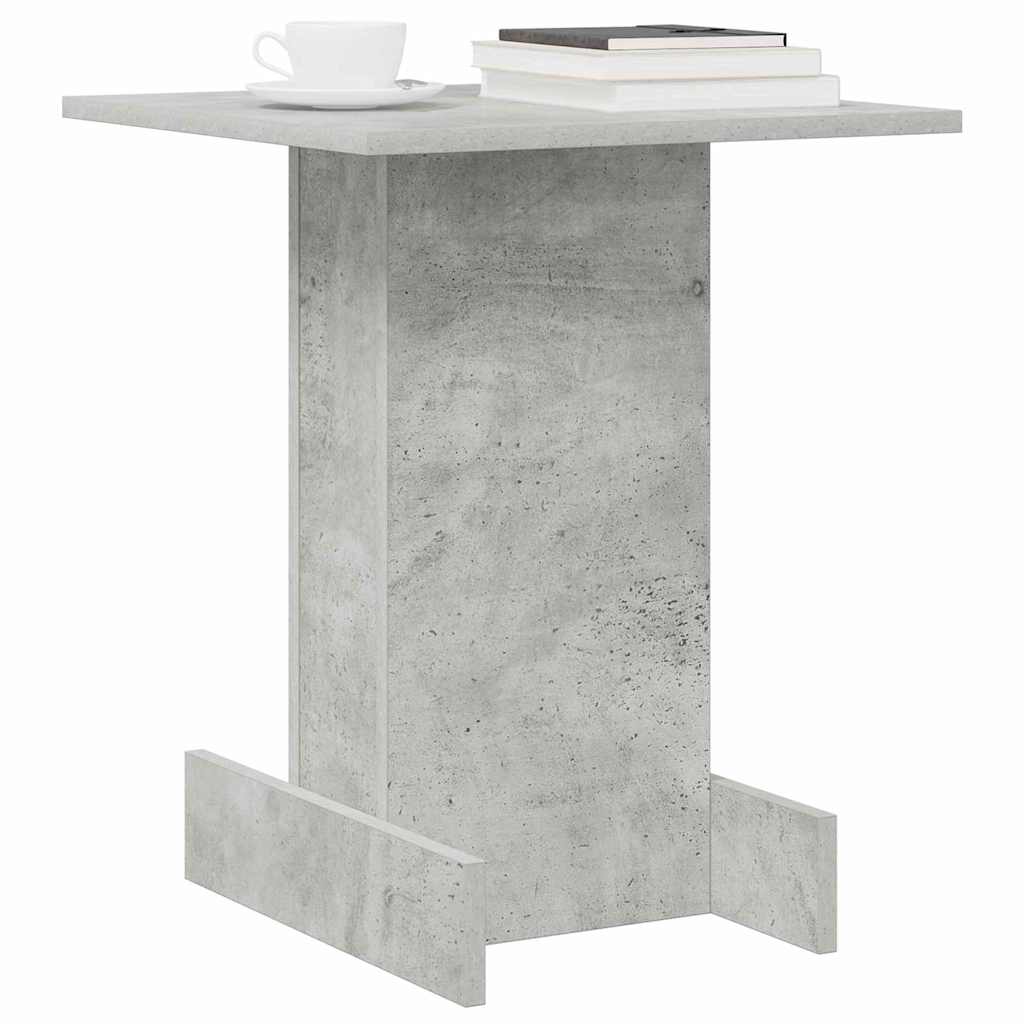 Bijzettafel Beton Grijs 44,5 x 45 x 55 cm Bewerkt hout is nu te koop bij PeponiXL, paradijselijk wonen!